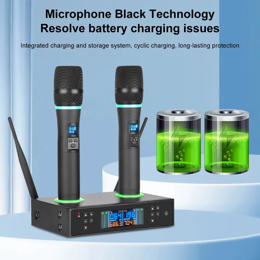 Wireless Microphone Receiver Set