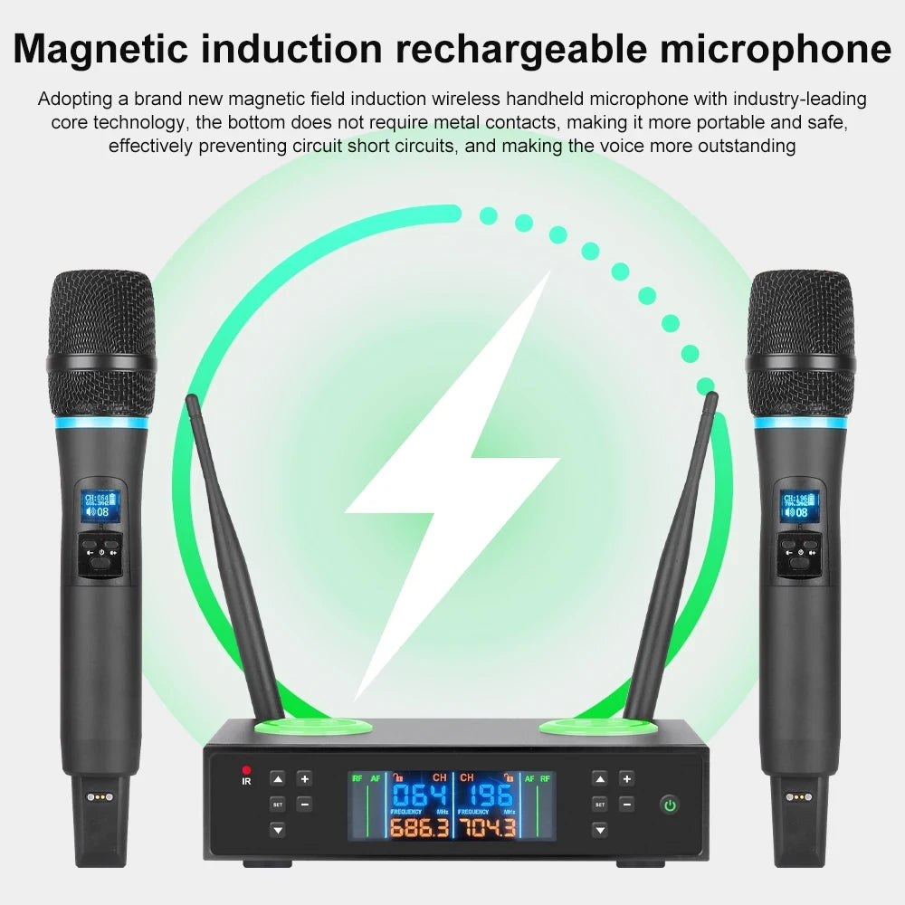 Wireless Microphone Receiver Set