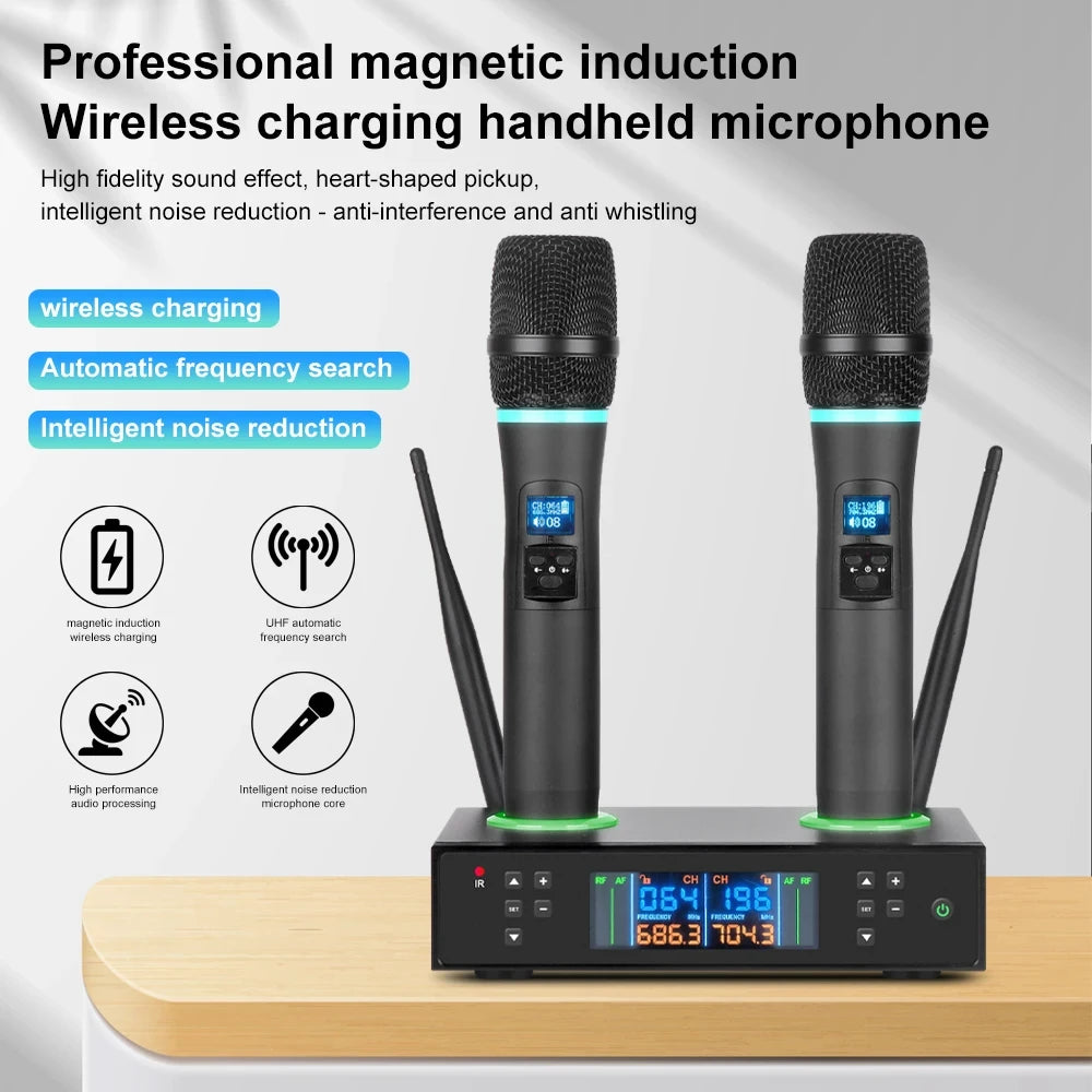 Wireless Microphone Receiver Set